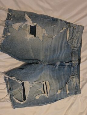 Lucky Brand Light Blue Distressed Men’s Denim Shorts Size 36